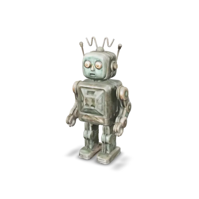 Bronze robot