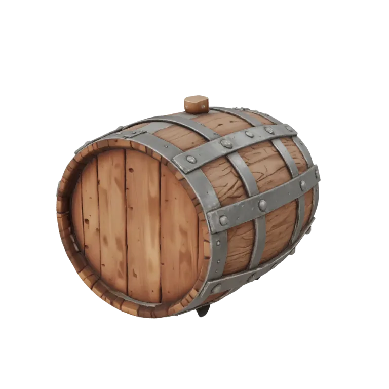 Iron-bound barrel